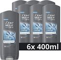 Dove Men+Care Clean Comfort 3-in-1 Douchegel, extra hydratatie en een frisse geur speciaal voor mannen - 6 x 400 ml - Voordeelverpakking