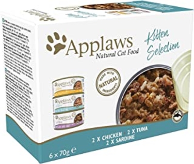 Applaws Cat Tin Multipack 6x70g Kitten Mixed Selection - natvoer katten