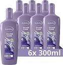 Andrélon Zilver Care Shampoo, vermindert de gele gloed in blond geverfd, grijs en wit haar - 6 x 300 ml - Voordeelverpakking