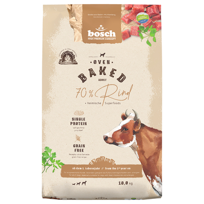 2 x 10 kg Bosch HPC Oven Baked Rundvlees Droog Hondenvoer - hondenbrokken