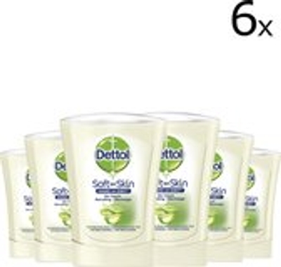 Dettol No-Touch Handzeep Navulling Aloë Vera & Bamboe (Hydrate) 250ml - 6 stuks