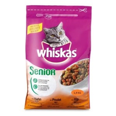 Whiskas Senior 7+ met kip kattenvoer 1,9 kg - kattenbrokken