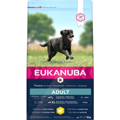 Eukanuba Adult Large Breed kip hondenvoer 2 x 3 kg - hondenbrokken