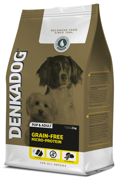 Denkadog Grain-Free Micro-Protein Vis&Tuinbonen&Zoete Aardappel - Hondenvoer - 2 kg - hondenbrokken