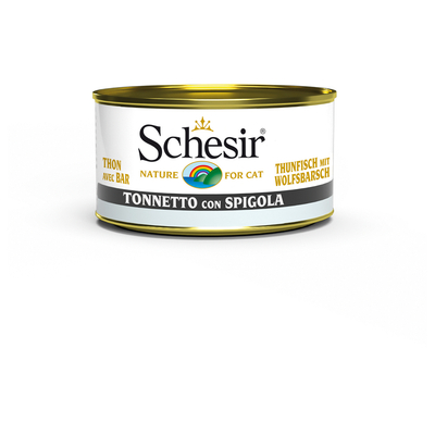 Schesir Kat Blik Ocean - Kattenvoer - Tonijn Zeebaars 85 g - natvoer katten