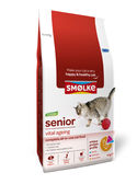 Smolke Cat Senior Kip&Lam&Vis - Kattenvoer - 4 kg - kattenbrokken