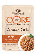 Wellness Core Tender Cuts 85 g - Kattenvoer - Kip&Kalkoen - natvoer katten