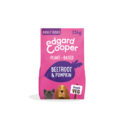 Edgard&Cooper Plantbased Adult Rode Biet&Pompoen - 2.5 kg - hondenbrokken