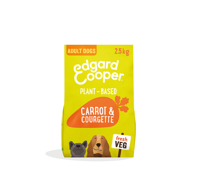 Edgard&Cooper Plantbased Adult Wortel&Courgette - 2.5 kg - hondenbrokken