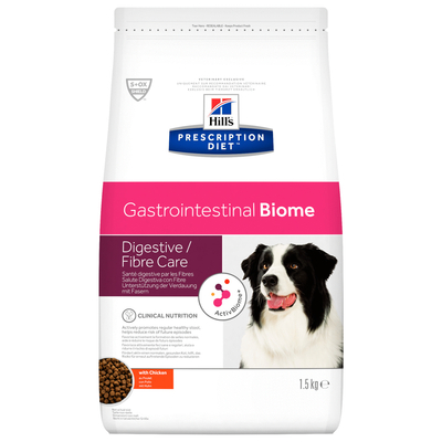 Hill's Prescription Diet Gastrointestinal Biome Digestive+ Fibre Care Zak Kip - Hondenvoer - 1.5 kg - hondenbrokken