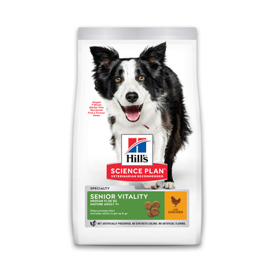 Hill's Canine Adult Youthful Vitality Medium - Hondenvoer - 2.5 kg - hondenbrokken