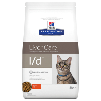 Hill's Prescription Diet L/D Liver Care Zak - Kattenvoer - Kip 1.5 kg - kattenbrokken