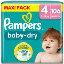 Pampers Baby Dry  luiers maat 4 - 106 stuks