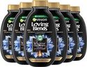 Garnier Loving Blends Shampoo Magnetic Charcoal - Vette hoofdhuid & droge lengtes - 6 x 300 ml