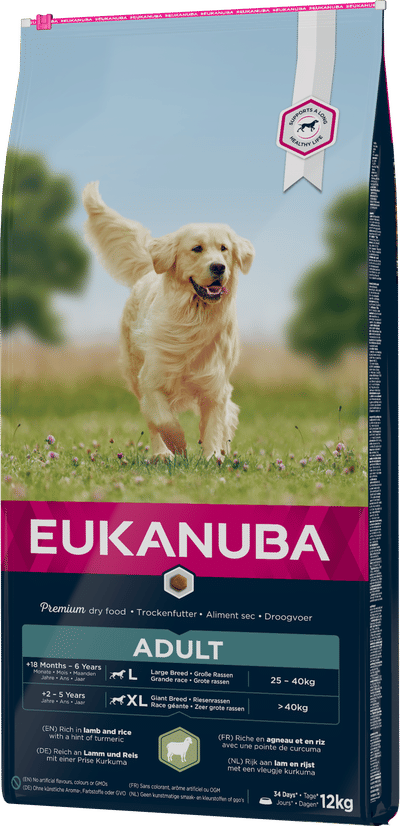 Eukanuba Adult Large Breed Lam&Rijst - 12 kg - hondenbrokken