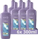 Andrélon 2 in 1 Shampoo & Conditioner, verzorging voor ieder haartype - 6 x 300 ml - Voordeelverpakking