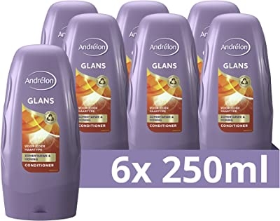 Andrélon Glans Conditioner, voor ieder type haar - 6 x 250 ml - Voordeelverpakking