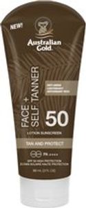Australian Gold SPF 50 Face + Self Tanner - 88 ml - zonnebrandcrème