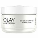 4x Olay Double Action Hydraterende Dagcrème en Primer 50 ml