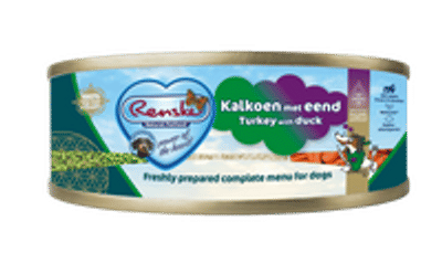 Renske Blik Vers Gestoomd Puppy 95 g - Hondenvoer - Kalkoen&Eend - natvoer honden