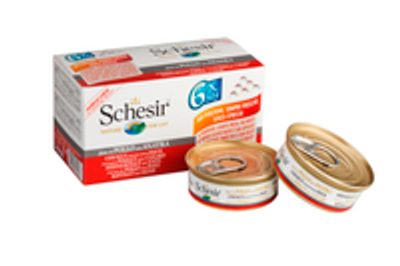 Schesir Kat Mp Blik 6x 50 g Kipfilet&Eend natvoer katten
