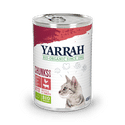 Yarrah Bio Kat Blik Brokjes In Saus - Kattenvoer - Kip Rund 405 g - natvoer katten
