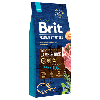 Brit Premium by Nature hondenvoer Sensitive Lamb 15 kg - Hond