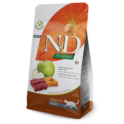Farmina N&D Adult Pompoen, Hert & Appel 5kg - kattenbrokken