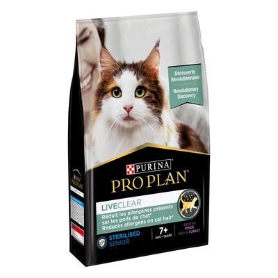 Pro Plan LiveClear Sterilised Adult 7+ Kalkoen Kattenvoer - 2,8 kg - kattenbrokken