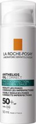 La Roche-Posay Anthelios Oil Correct Dagelijks Matterende Gezichtscrème voor vette, onzuivere huid met neiging tot acne SPF50+ 50ml - Zonnebescherming voor het gezicht