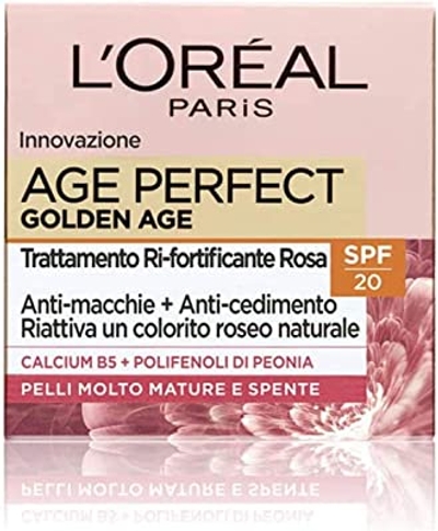 L'Oréal Paris Dagcrème Age Perfect Golden Age, anti-aging voor rijpe huid, SPF 20, voedt de huid in de diepte, 50 ml