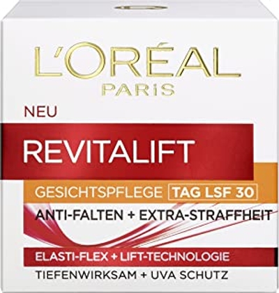 L'Oreal Paris Revitalift Gezichtscrème, anti-rimpel met beschermingsfactor en uv-bescherming, SPF 30, 50 ml