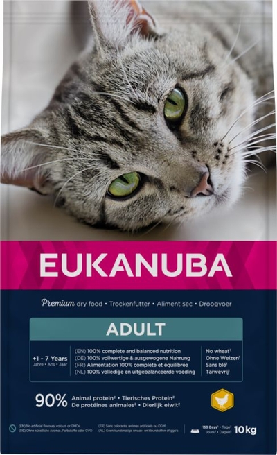Eukanuba Cat Adult - Top Condition 1+ - Kip - Kattenvoer - 10 kg