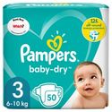 Pampers Baby Dry  luiers maat 3 - 50 stuks