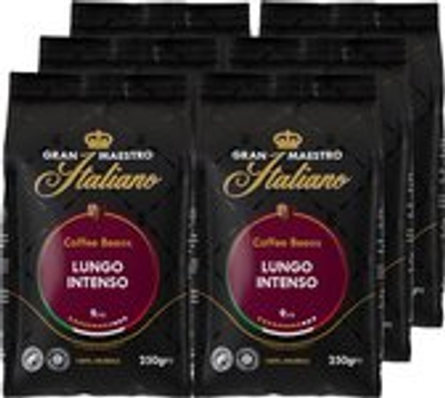 Gran Maestro Italiano - Lungo Intenso - Koffiebonen - Bonen voor Lungo - Arabica - 250 g