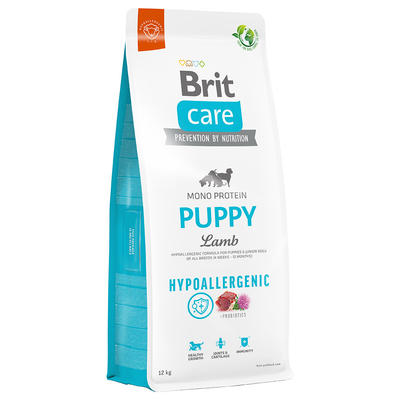 Dubbelpak: 2x3kg Brit Care Dog Hypoallergenic Puppy Lam & Rijst hondenvoer droog - hondenbrokken
