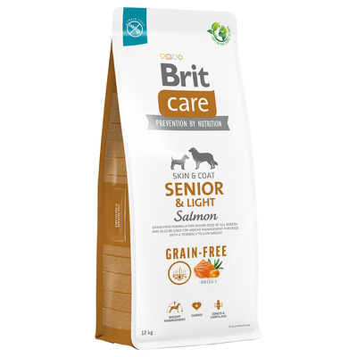 Brit Care Dog Senior & Light Zalm & Aardappel 12kg - hondenbrokken