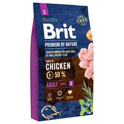 Brit Premium Adult S - Dubbelpak: 2 x 8 kg - hondenbrokken