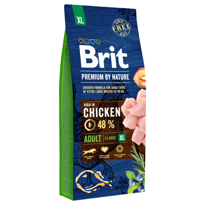 Brit Premium by Nature Adult XL hondenvoer 15 kg - hondenbrokken