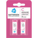 AH C alkaline batterijen - 2 stuks