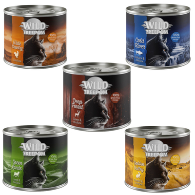 6x200g Adult Wild Freedom Kattenvoer - natvoer katten