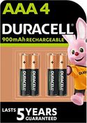 Duracell 900mAh AA oplaadbare batterijen - 4 stuks