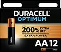 Duracell batterij Optimum AA - 12 stuks