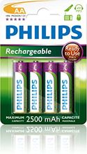 Philips AAA oplaadbare batterijen (HR03) - 4 stuks