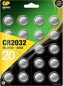 GP CR2032 (DL2032) lithium knoopcelbatterij - 4x 5 stuks