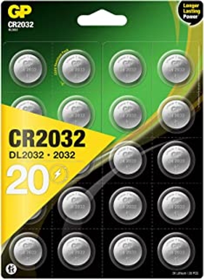 GP CR2032 (DL2032) lithium knoopcelbatterij - 4x 5 stuks