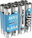 Ansmann oplaadbare batterij AAA NIMH - 8 stuks