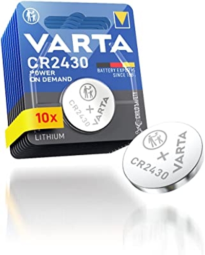 VARTA Batterijen Knoopcellen CR2430, verpakking van 10, Power on Demand, Lithium, 3V, kindveilige verpakking, voor Smart Home apparaten, autosleutels en andere toepassingen [Exclusief bij Amazon]