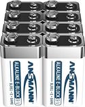 Ansmann Alkaline longlife 9V blokbatterijen - 8 stuks