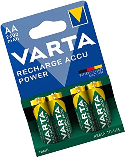 Varta HR6 oplaadbare batterijen AA 2600 mAh - 4 stuks